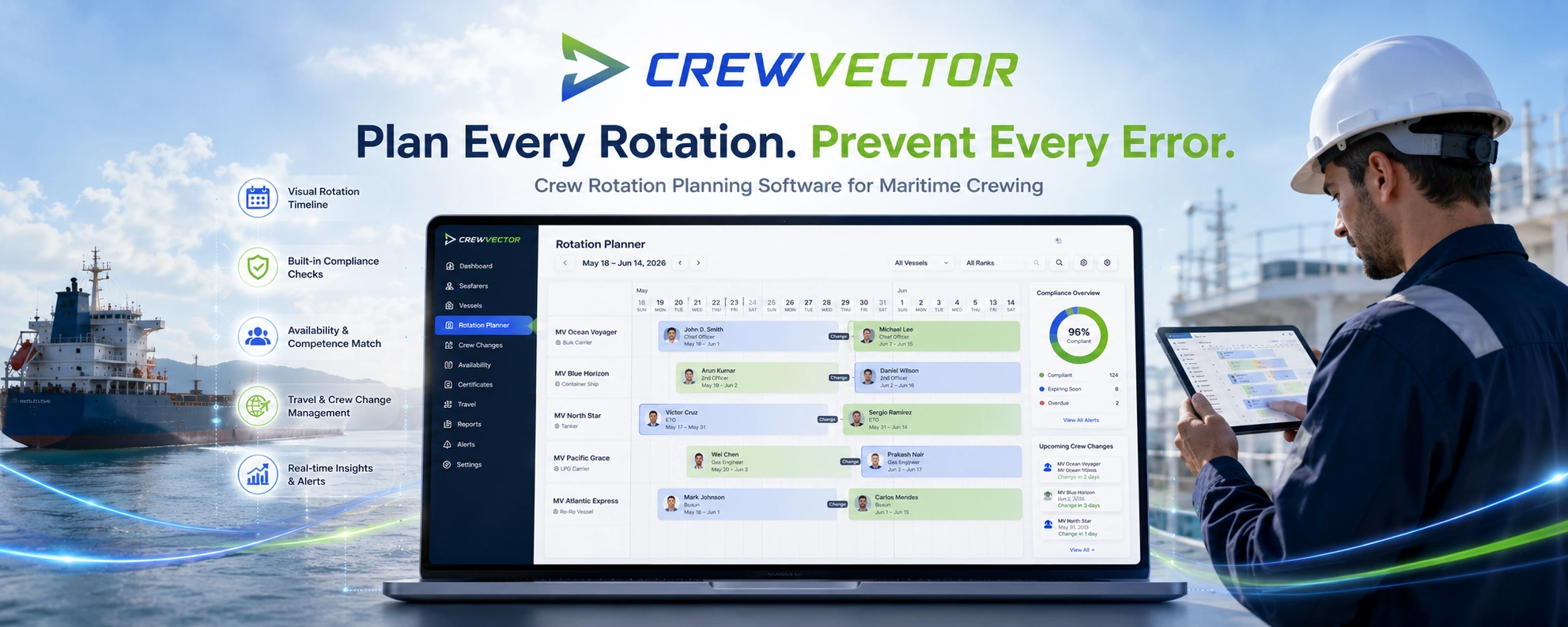 Crew Rotation Planning Software for Maritime Crewing
