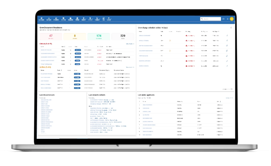 crewvector dashboard